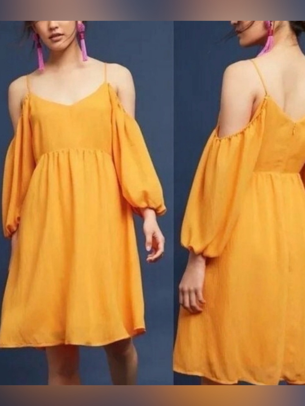 Anthropologie Moulinette Soeurs Mango Dress Size S
